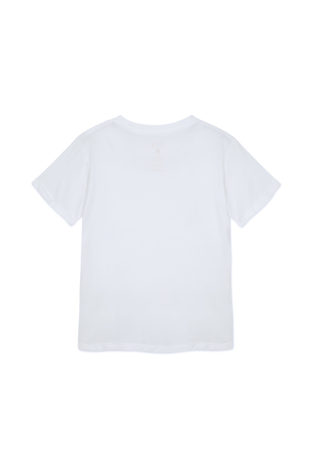 Polera 100% algodón pima, Kiss Blanca