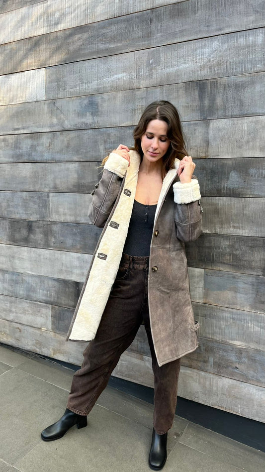 Gamulán Café 100% cuero ovino. ¡SAMPLE SALE! (sin cambios ni devoluciones)