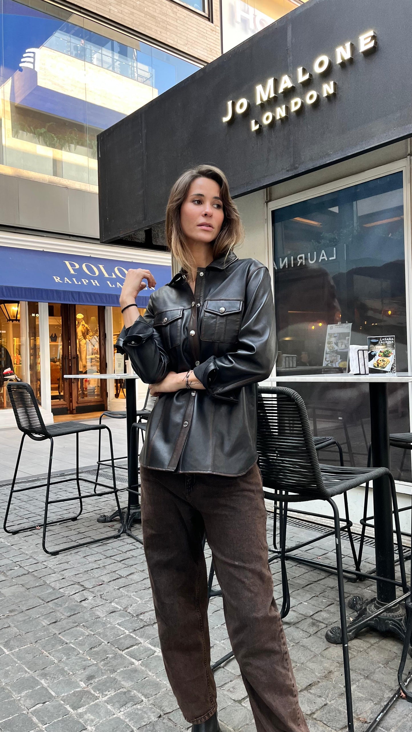 Camisa Stone 100% cuero ovino