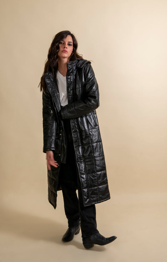 Chaqueta Puffa Majesty 100% cuero ovino