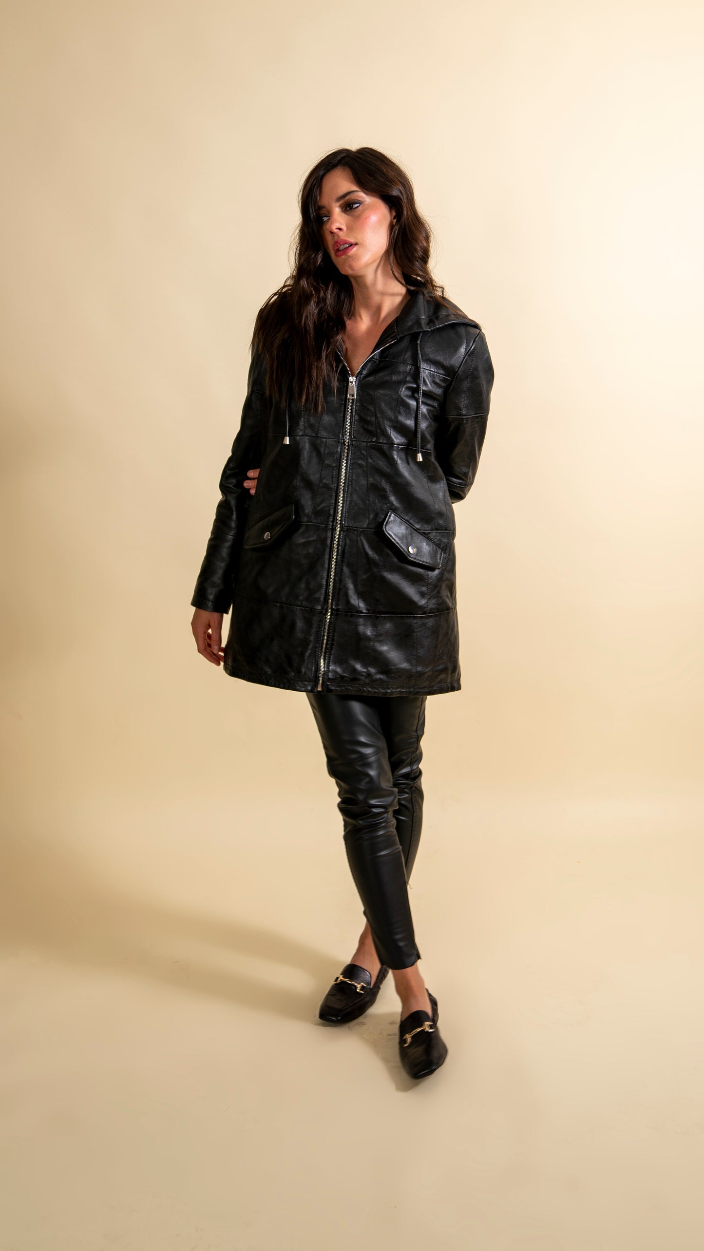 Chaqueta Brick 100% Cuero ovino