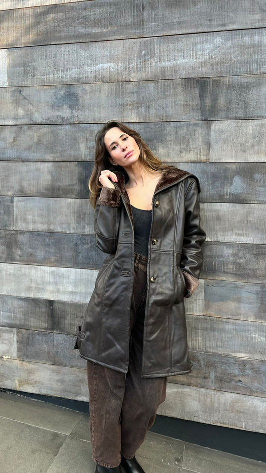 Gamulán Chocolate 100% cuero ovino