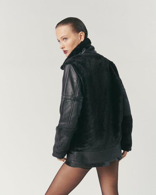 Chaqueta con Piel - Cuero de Oveja