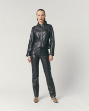 Pantalón Cuero Negro Mujer | Ropa de Cuero Mujer Chile