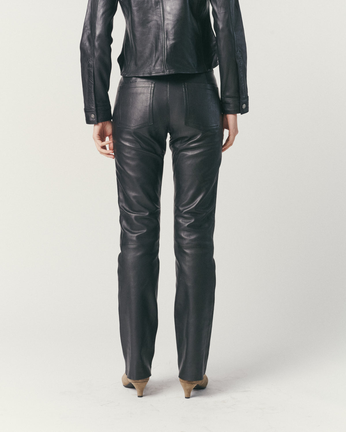 Pantalón Cuero Negro Mujer | Ropa de Cuero Mujer Chile