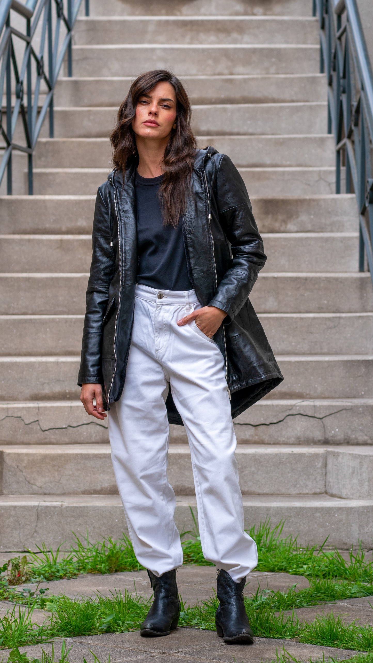 Chaqueta Brick 100% Cuero ovino