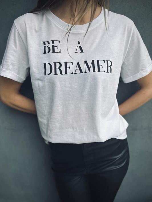 Polera 100% algodón pima, Be a Dreamer
