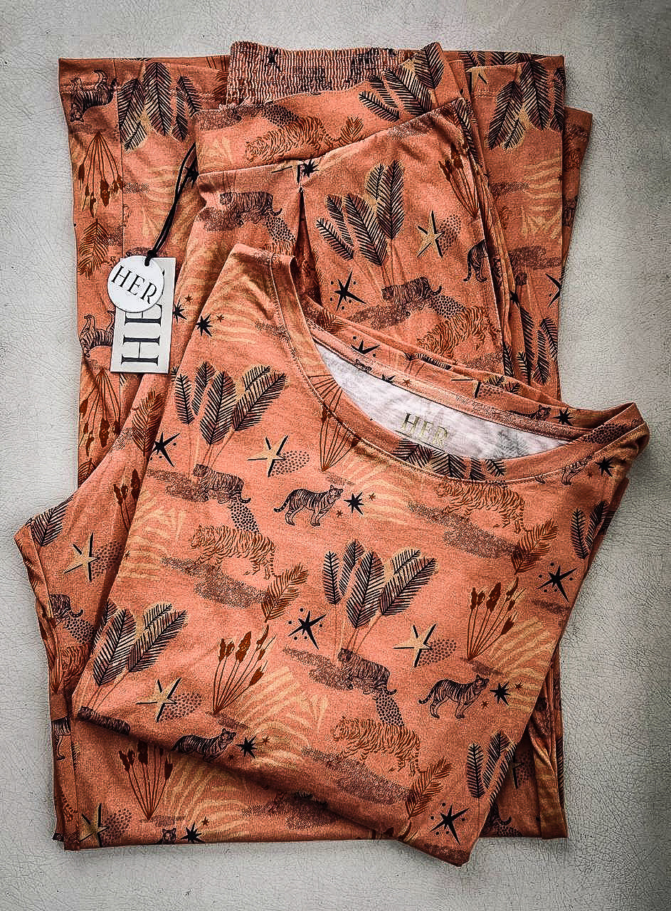 Pijama estampado 100% algodón pima