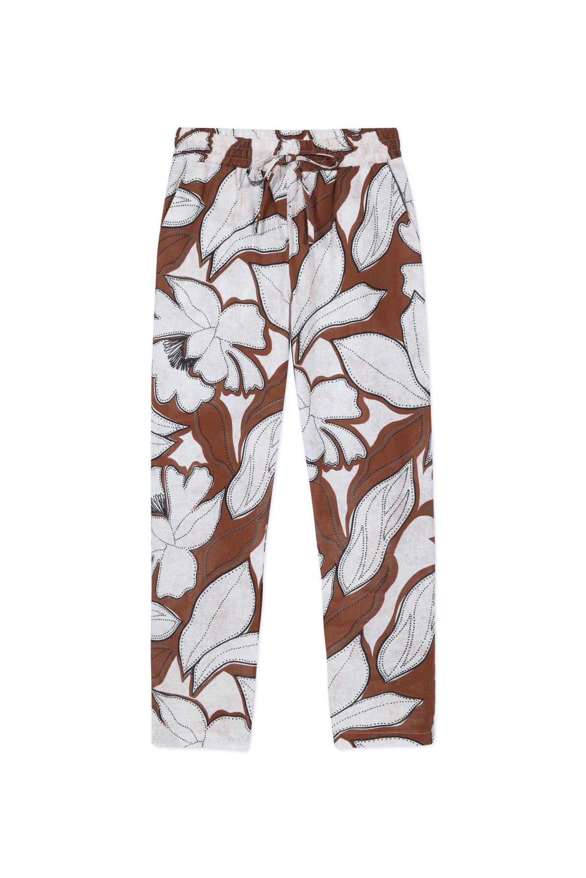 Pantalón estampado Lino Cayena