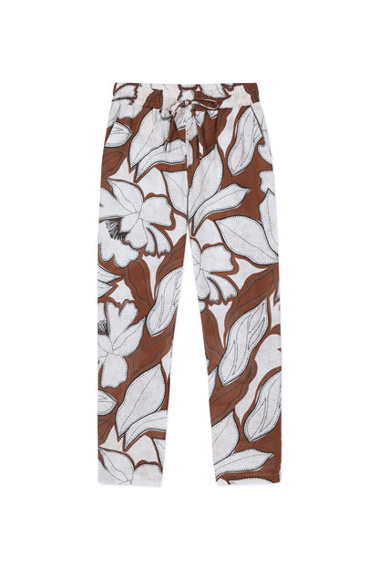 Pantalón estampado Lino Cayena