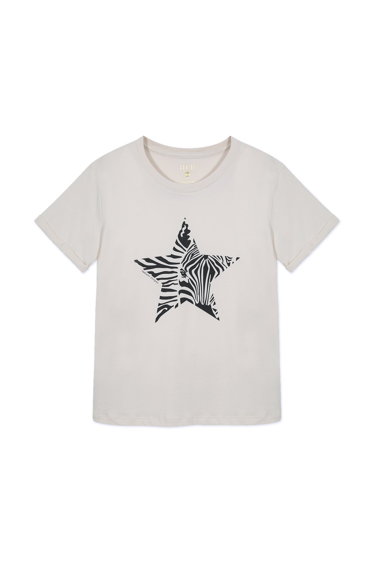 Polera zebra manga corta