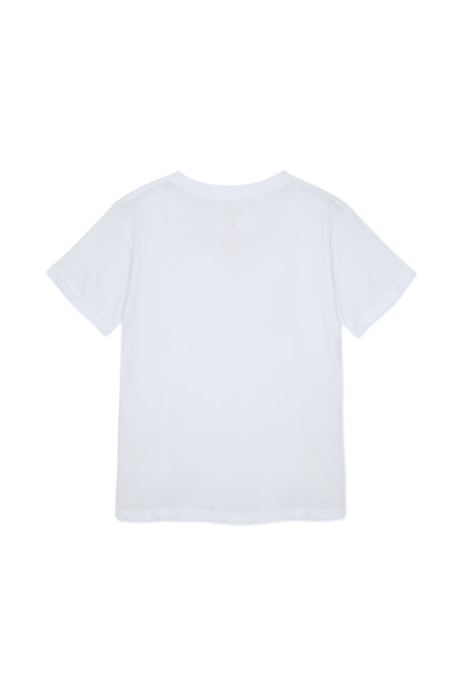 Polera 100% algodón pima, Kiss Blanca