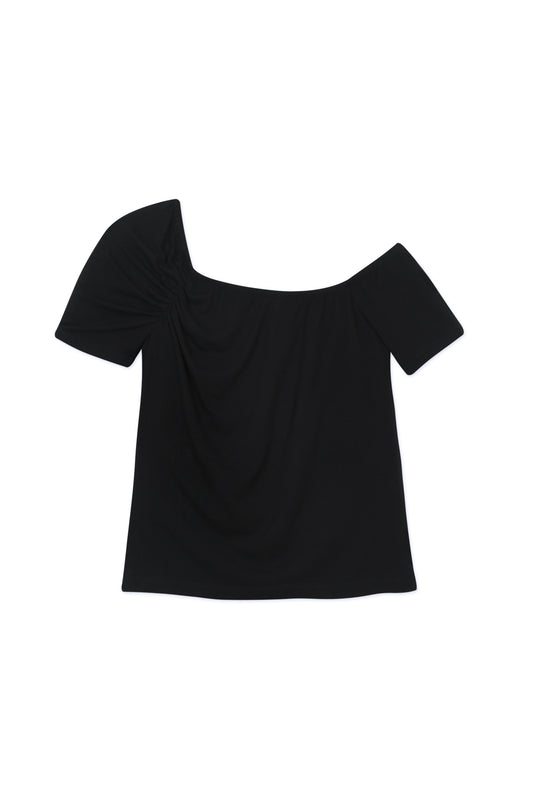 Top asimétrico Sienna negro