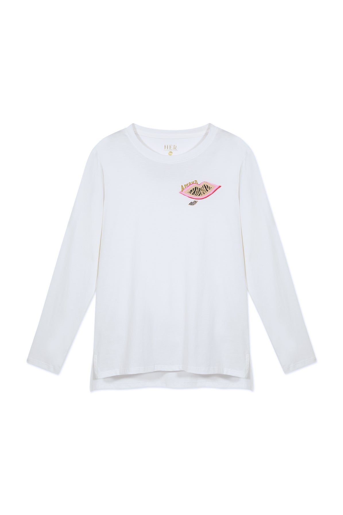 Polera manga larga de algodón pima