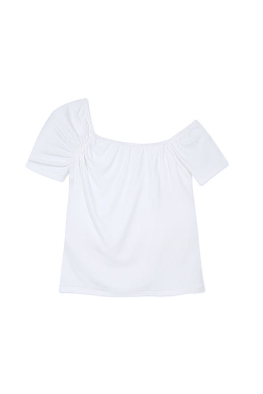 Top asimétrico Sienna blanco