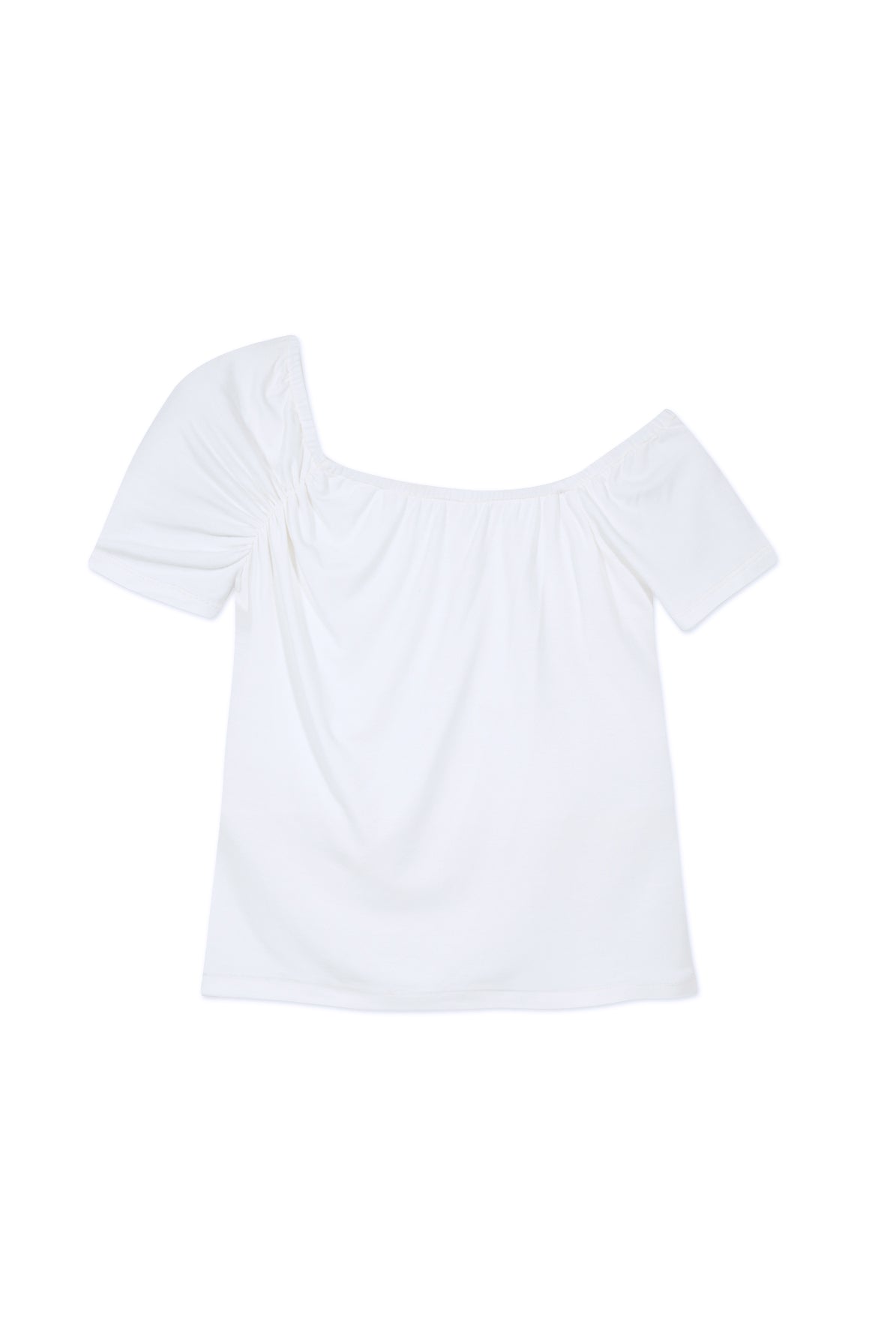 Top asimétrico Sienna blanco