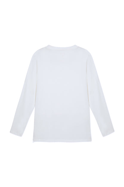 Polera manga larga de algodón pima