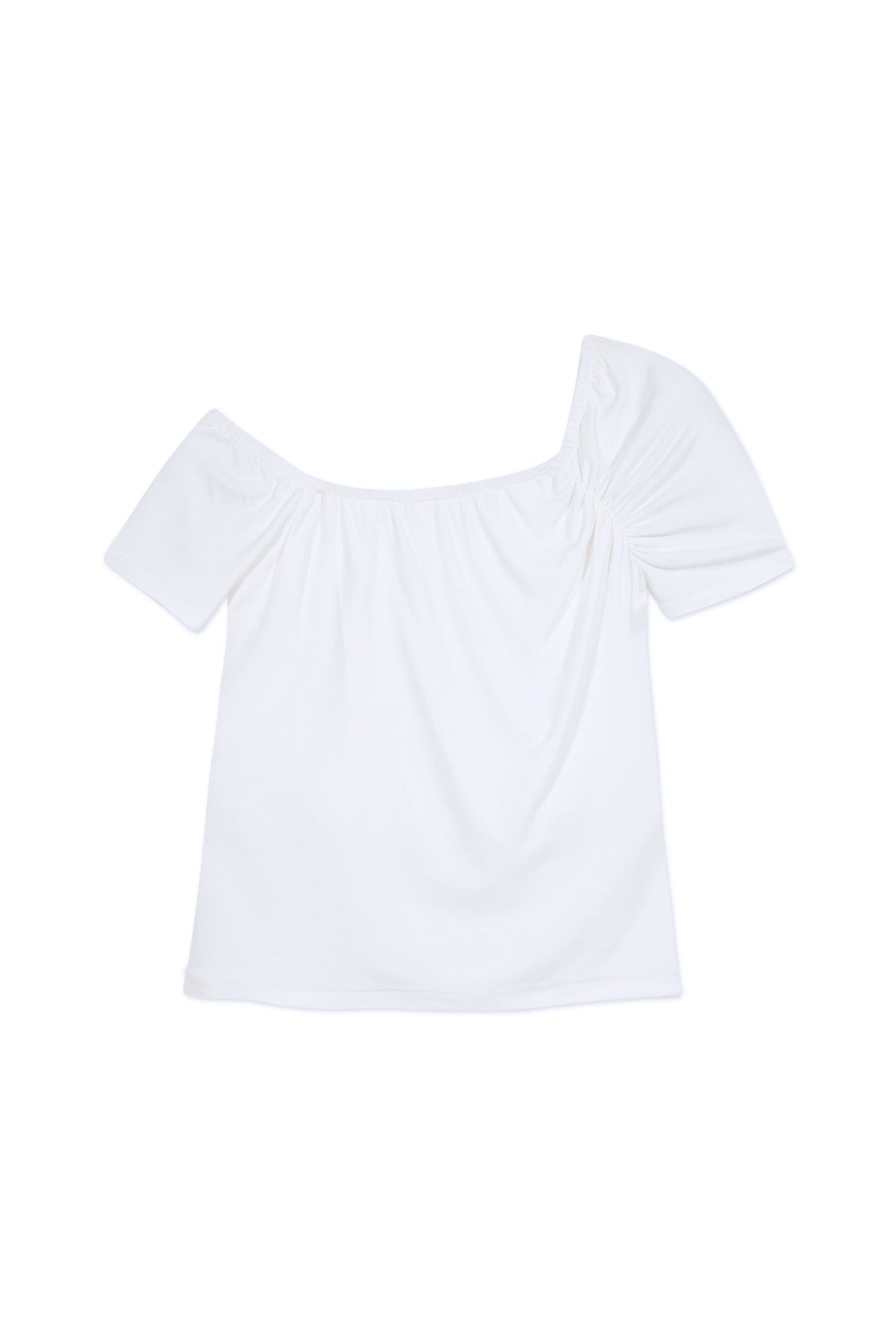 Top asimétrico Sienna blanco