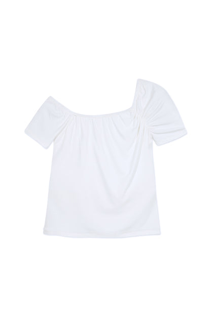 Top asimétrico Sienna blanco