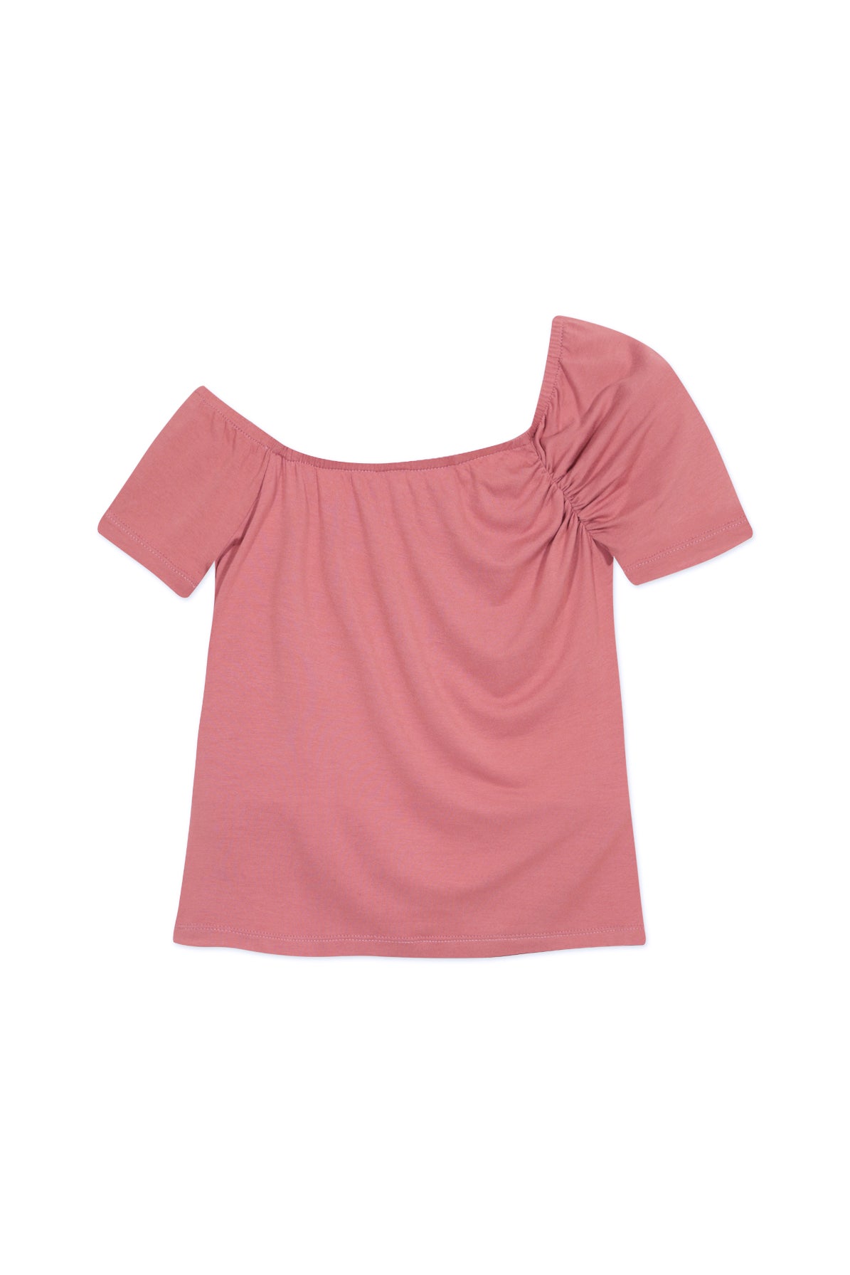 Top asimétrico Sienna rosa