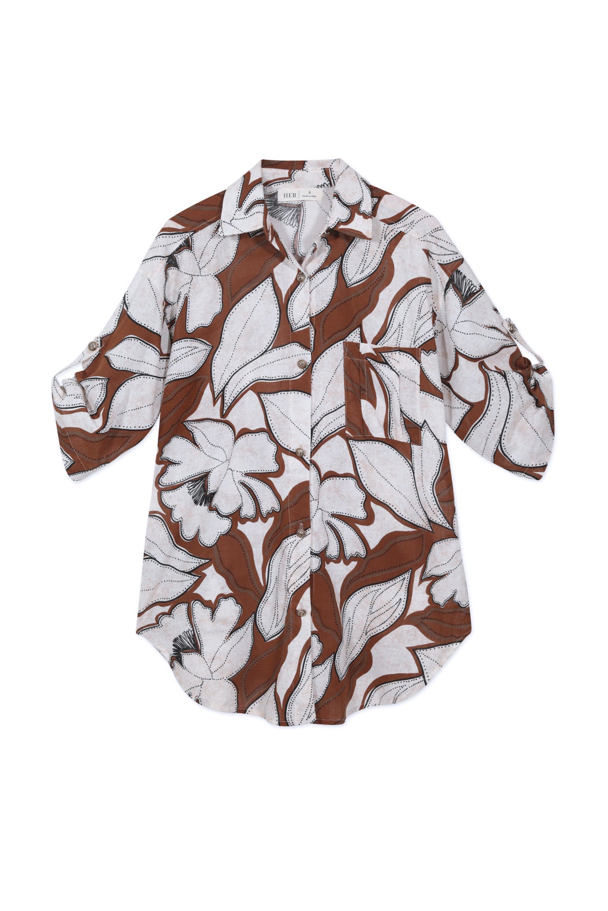 Blusa estampada Lino Cayena