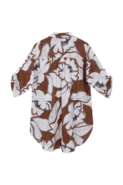 Blusa estampada Lino Cayena