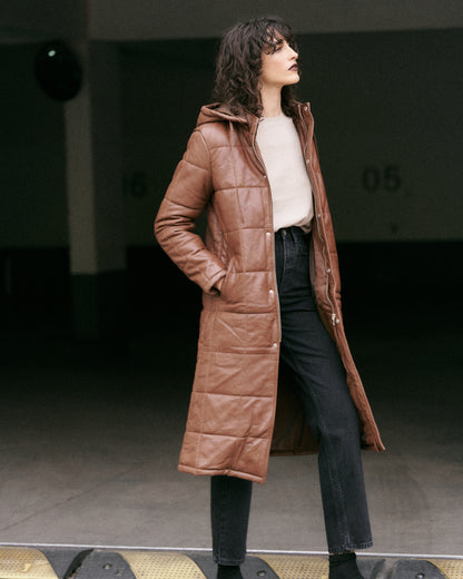 Chaqueta Puffa Majesty Camel