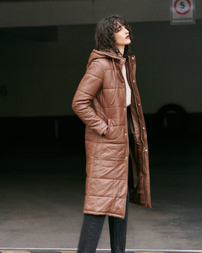 Chaqueta Puffa Majesty Camel