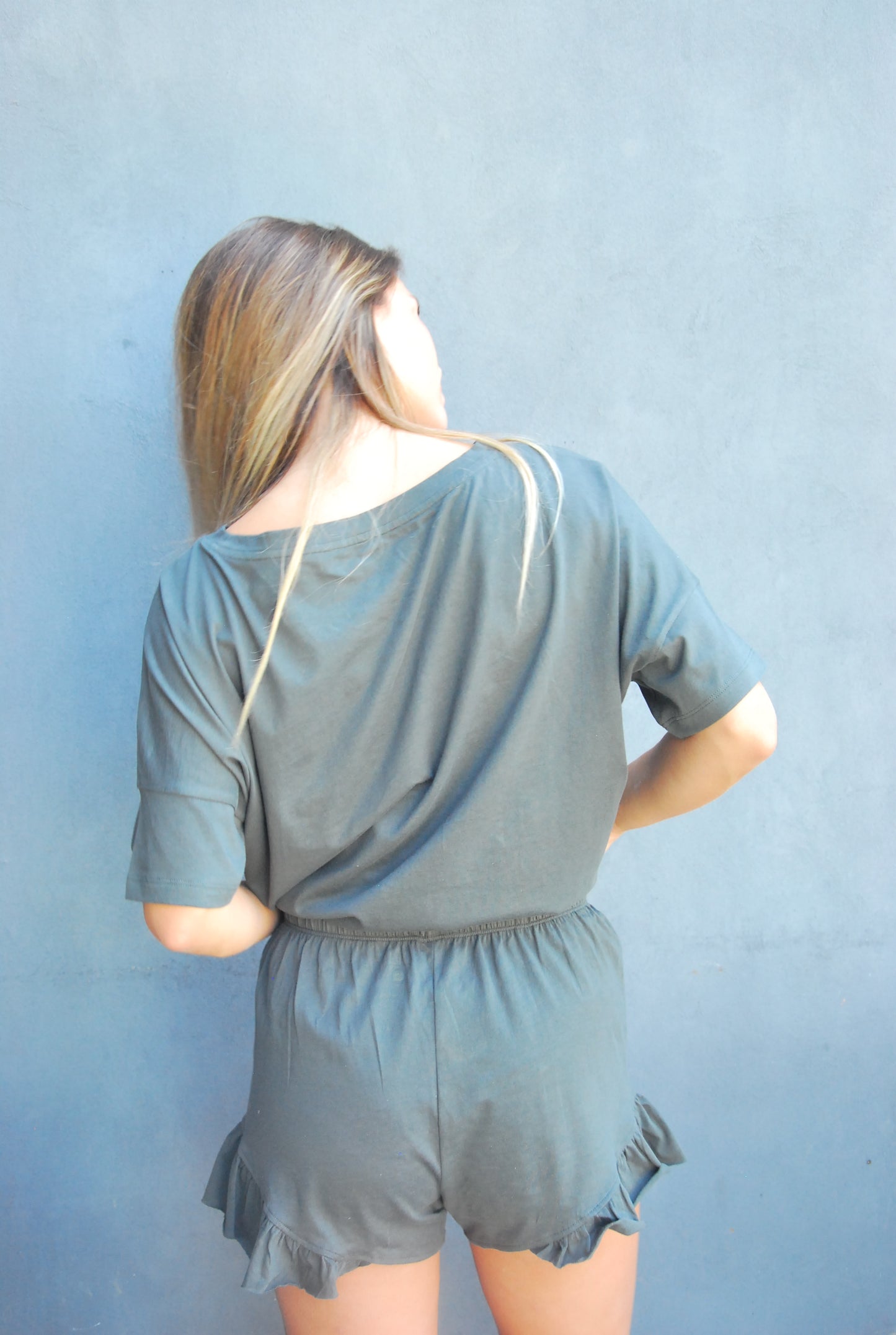 Pijama Loungewear 100% algodón peruano, Charcoal