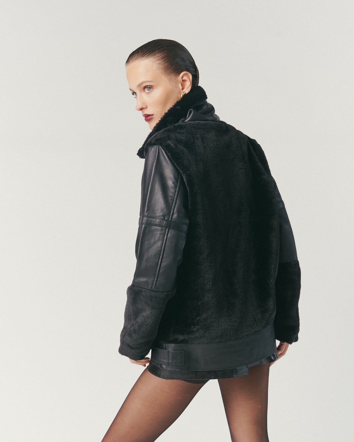 Chaqueta con Piel - Cuero de Oveja