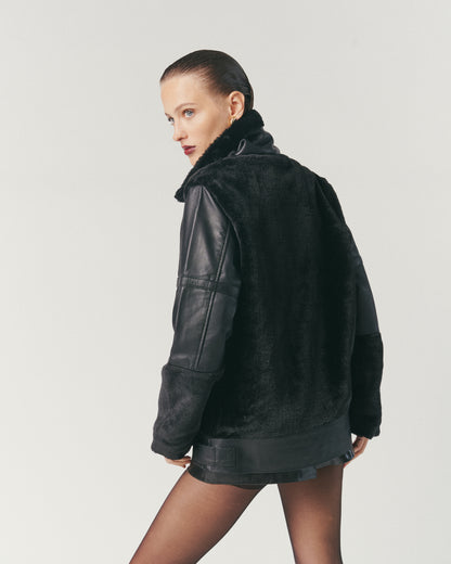 Chaqueta con Piel - Cuero de Oveja