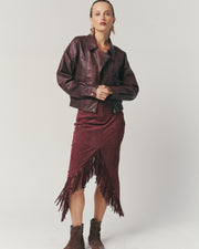 Bomber Cuero Burdeo — Fit Oversized | 100% Cuero Ovino HER