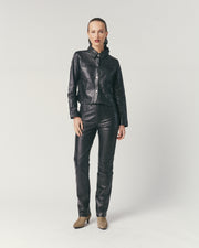 Pantalón Cuero Negro Mujer | Ropa de Cuero Mujer Chile