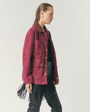 Chaqueta Gamuza Burdeo