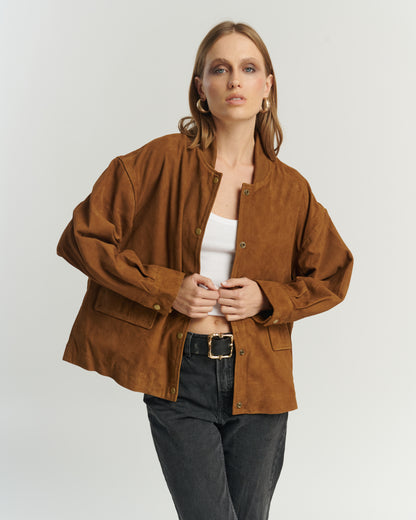 Chaqueta Gamuza Camel