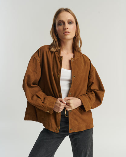 Chaqueta Gamuza Camel
