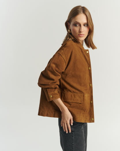 Chaqueta Gamuza Camel