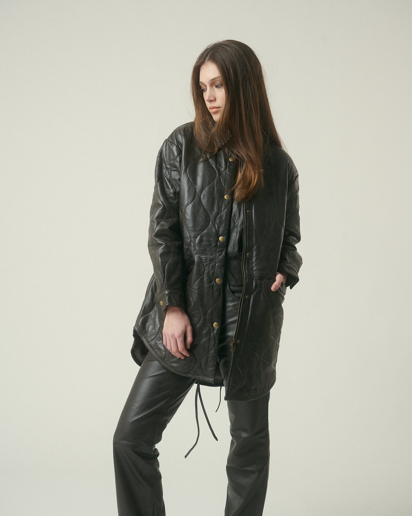 Chaqueta Quilted Chocolate