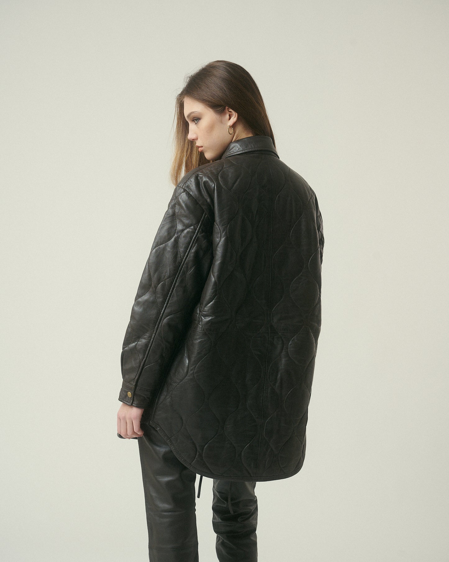 Chaqueta Quilted Chocolate