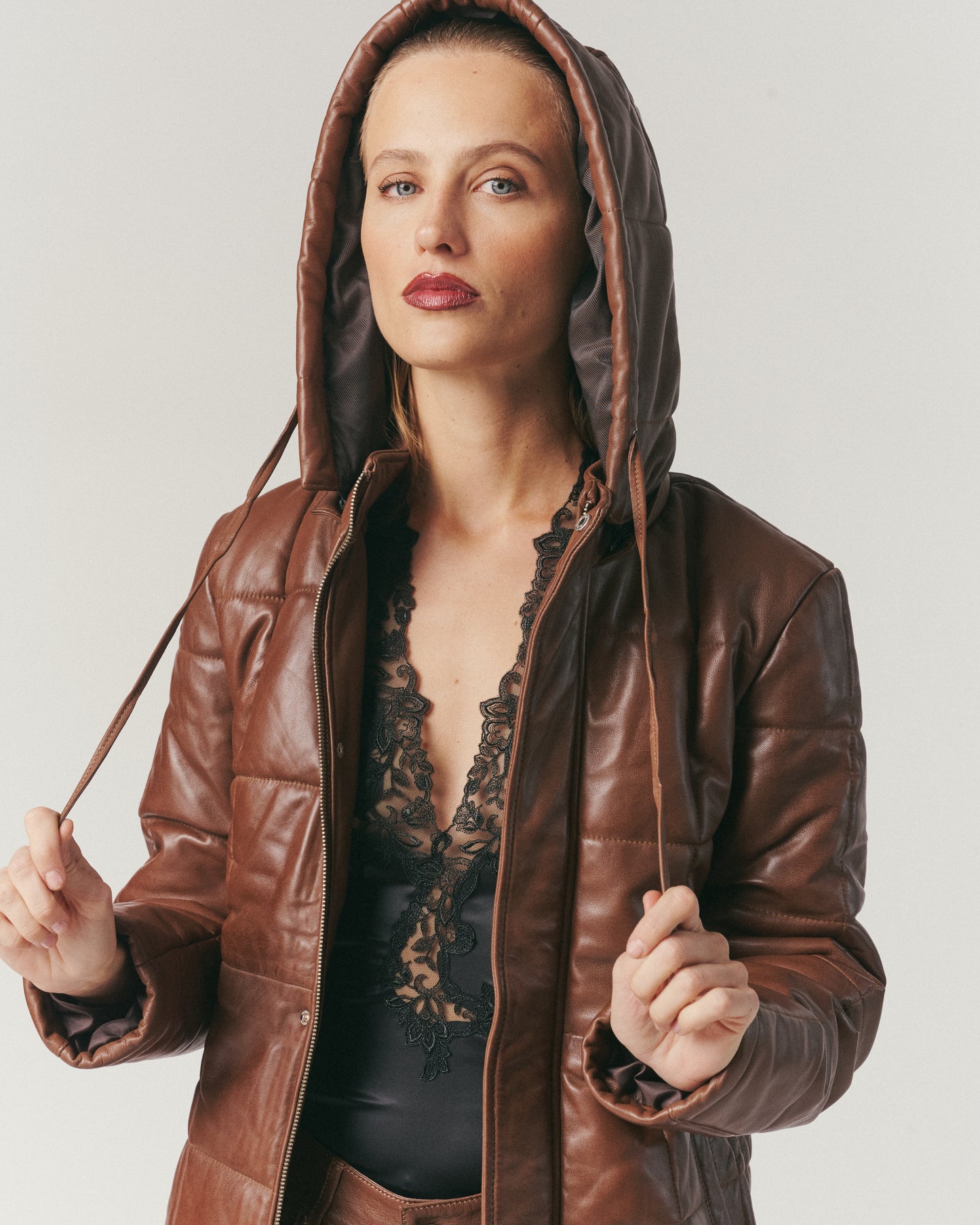 Chaqueta Puffa Majesty Camel