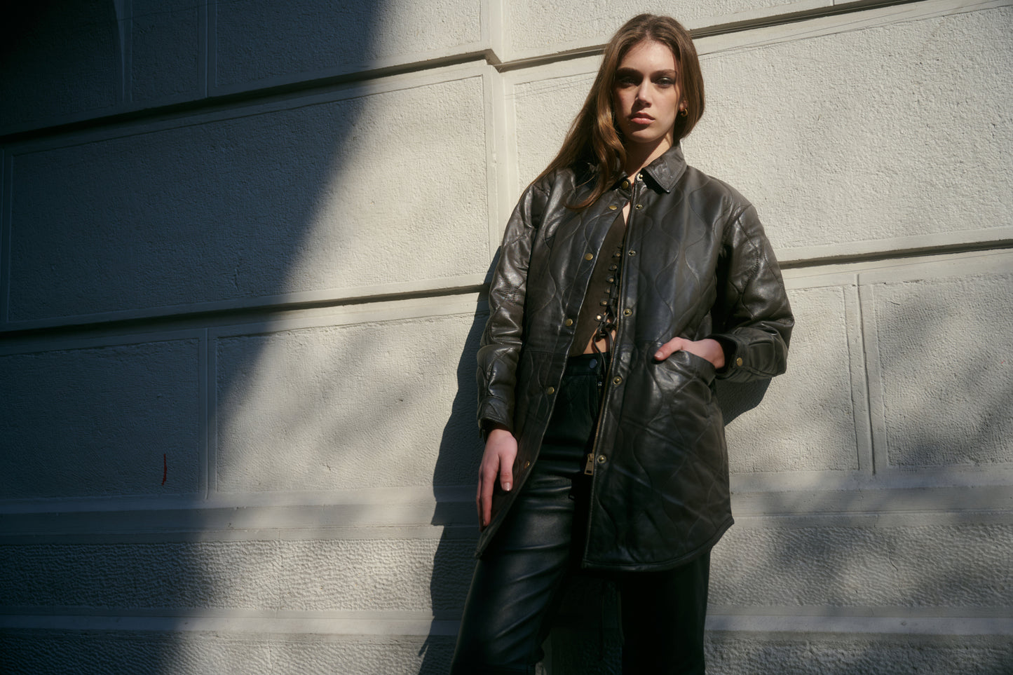 Chaqueta Quilted Chocolate