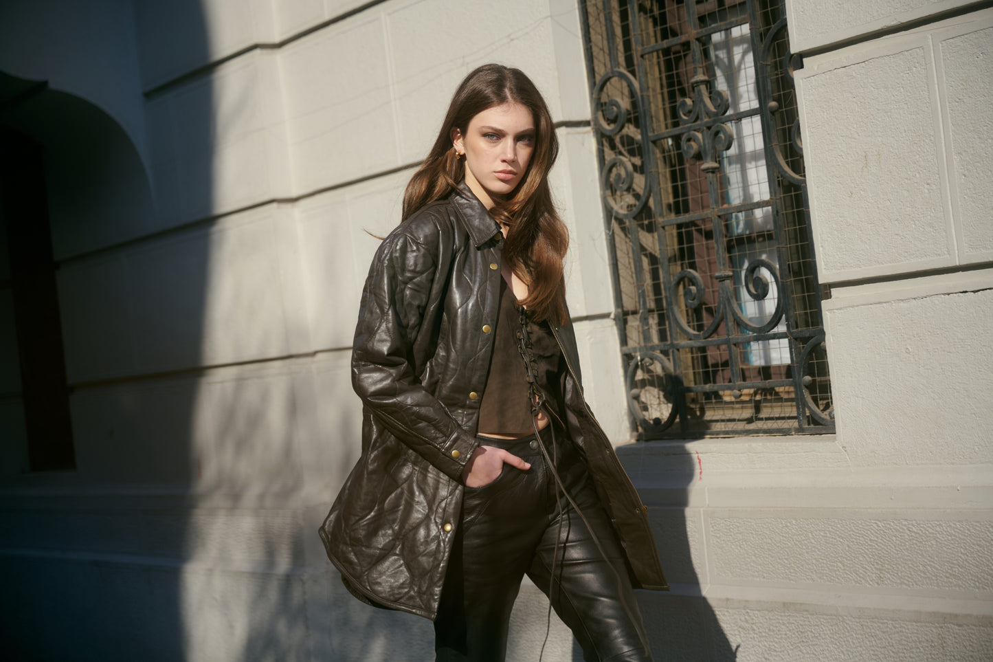 Chaqueta Quilted Chocolate