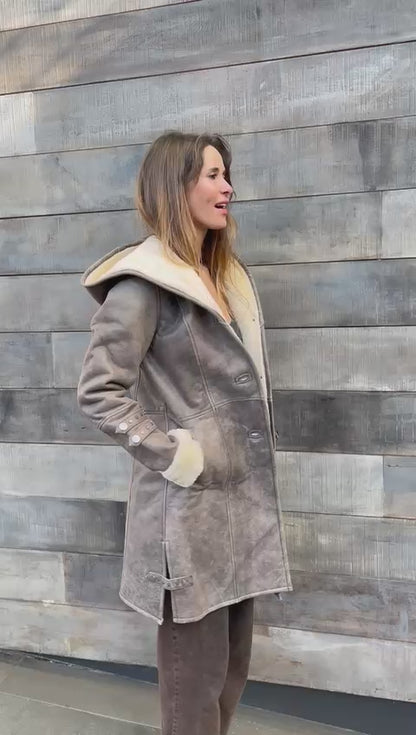 Gamulán Café 100% cuero ovino. ¡SAMPLE SALE! (sin cambios ni devoluciones)